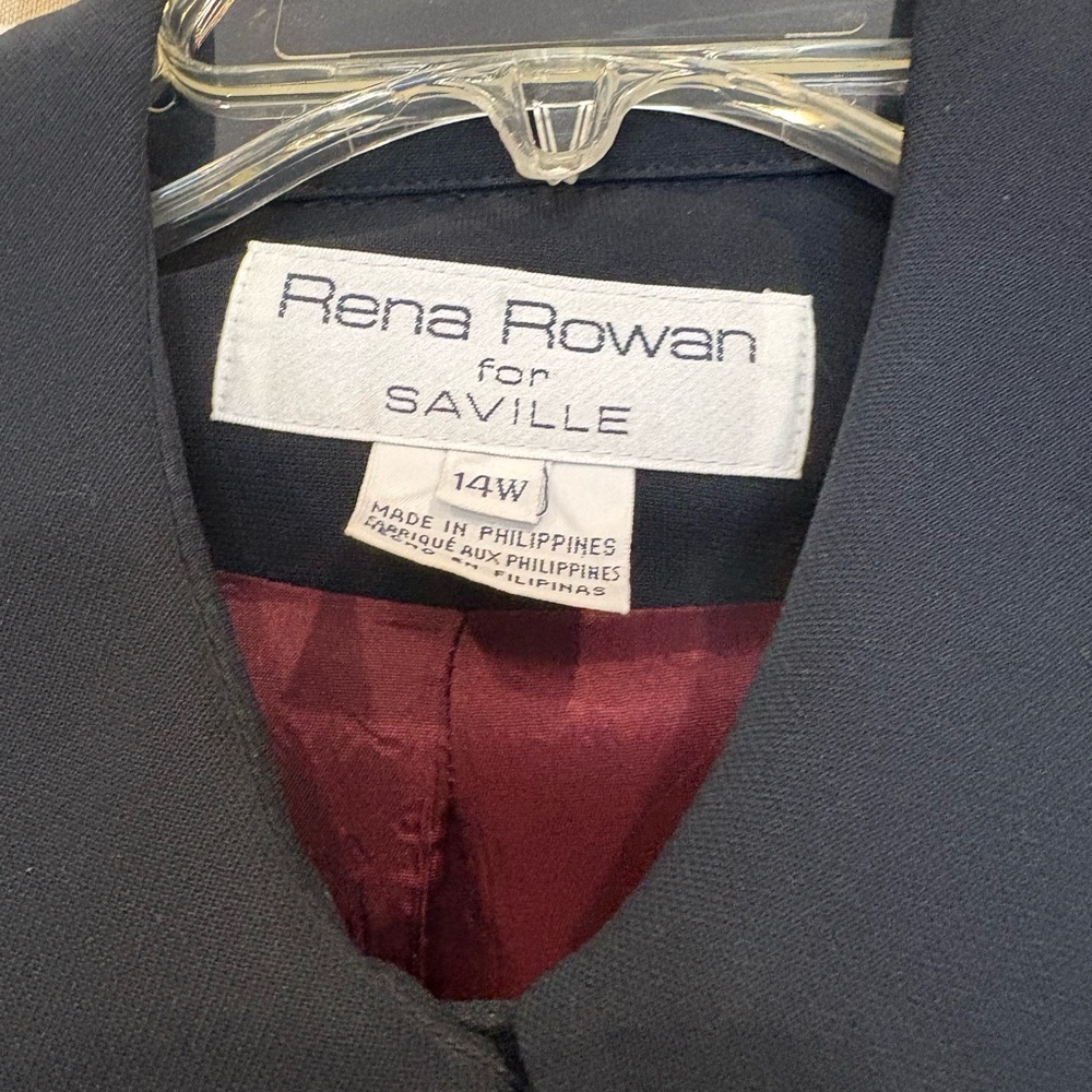 Rena Rowan Black Blazer Classic Suit Jacket - Picture 2 of 2
